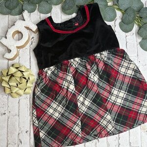 Hanna Andersen 90 3 Girls Plaid Sleeveless Dress